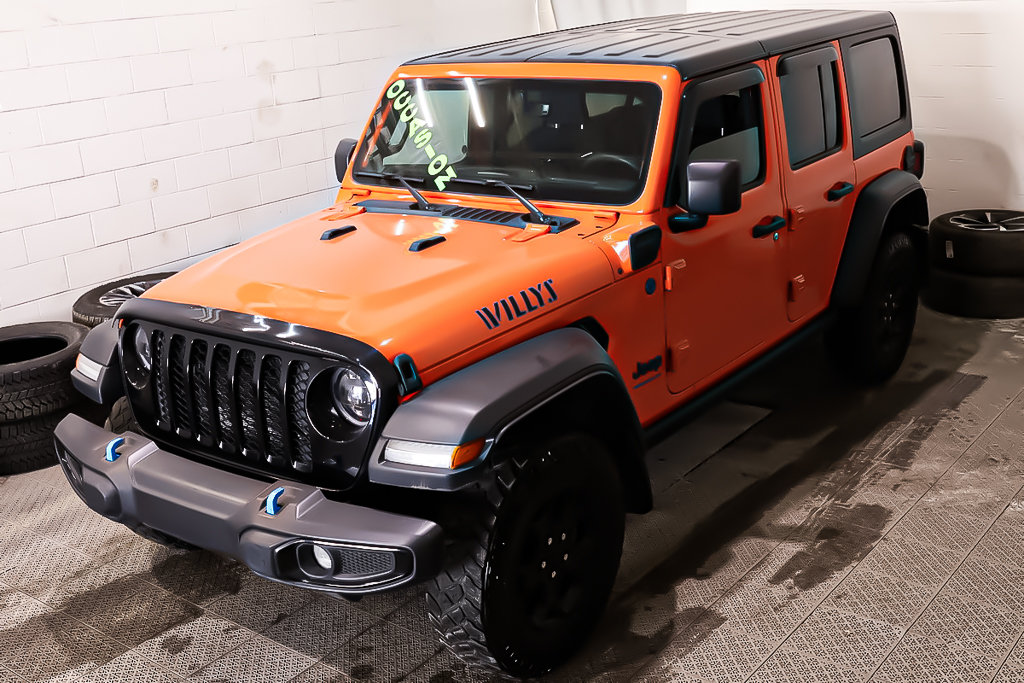 Jeep Wrangler 4XE + WILLYS + 4X4 + TOIT RIGIDE FREEDOM 2023 à Terrebonne, Québec - 3 - w1024h768px