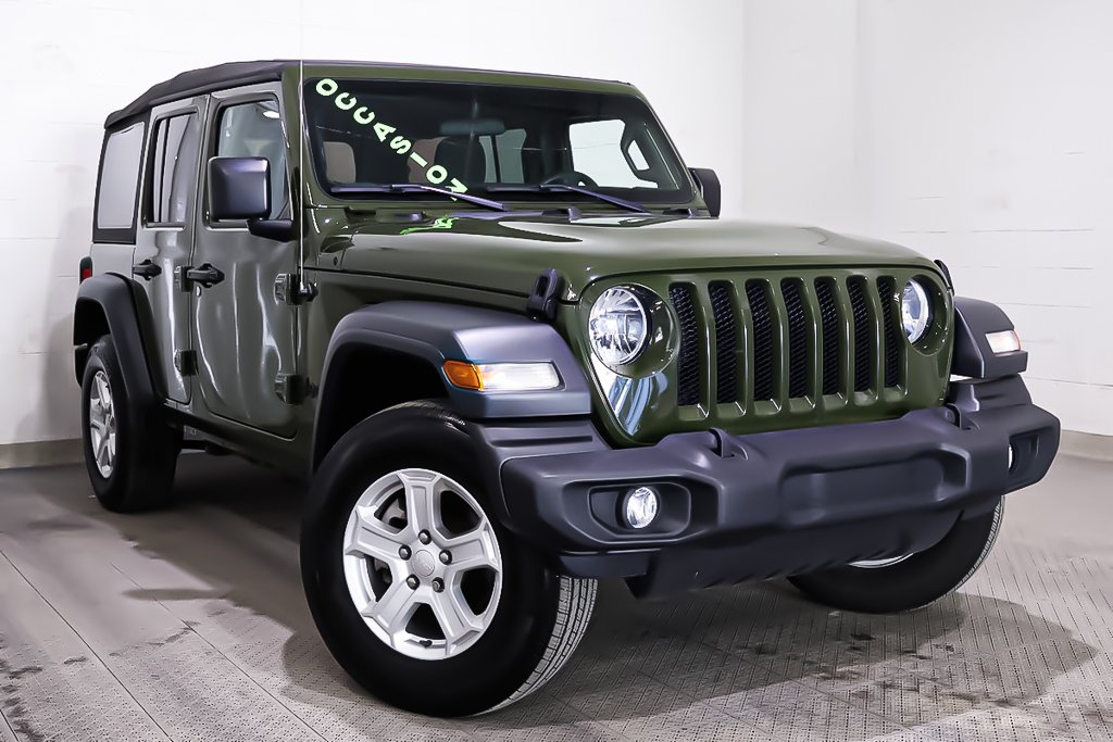 Jeep Wrangler 4 PORTES SPORT S + 4X4 + CARPLAY 2023 à Terrebonne, Québec - 1 - w1024h768px
