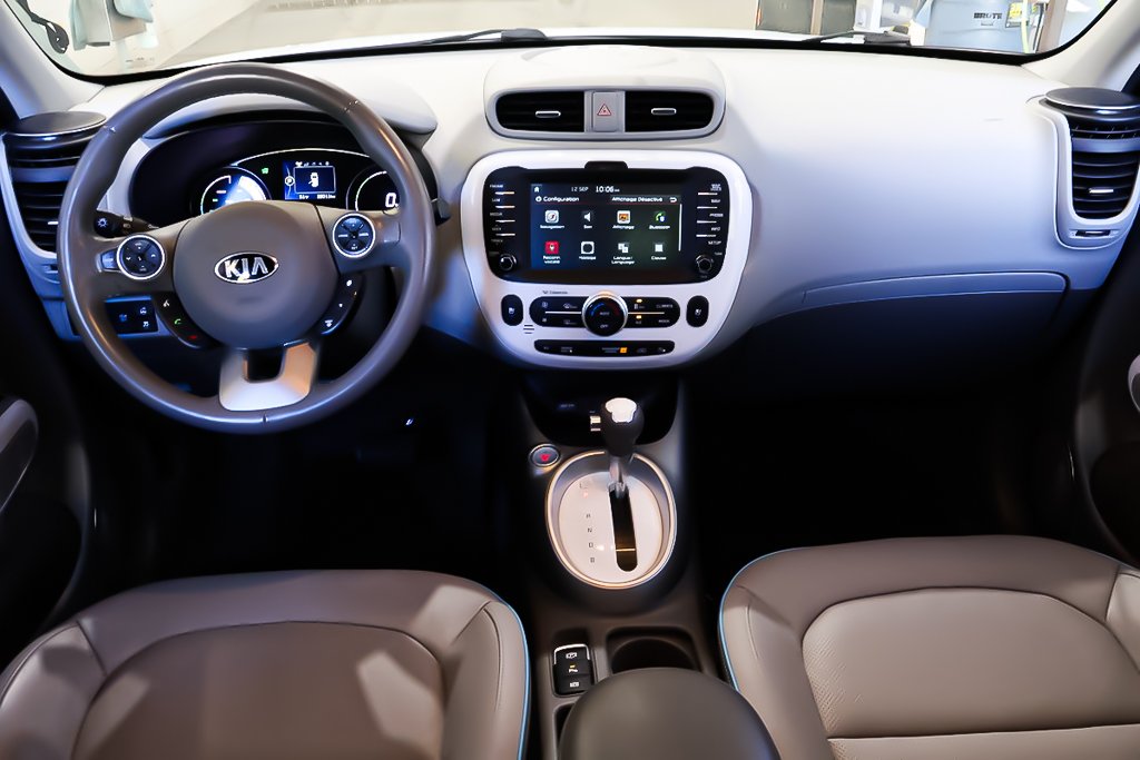 2018 Kia SOUL EV EV LUXURY + BAS KILO + CUIR + NAVIGATION GPS in Terrebonne, Quebec - 10 - w1024h768px
