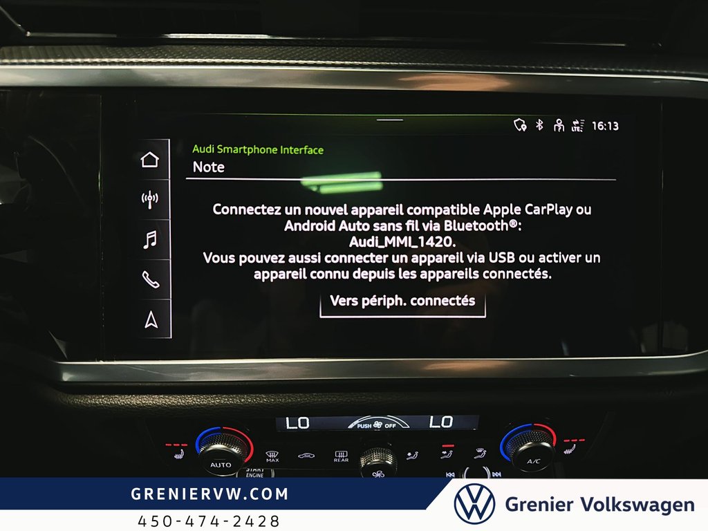 Audi Q3 Progressiv, Cuir, Toit, Carplay 2022 à Terrebonne, Québec - 18 - w1024h768px