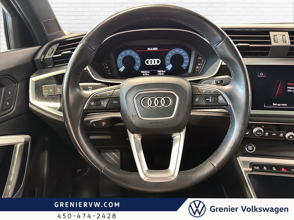 Audi Q3 Komfort, Cuir, Toit, Carplay 2022 à Terrebonne, Québec - 9 - w1024h768px