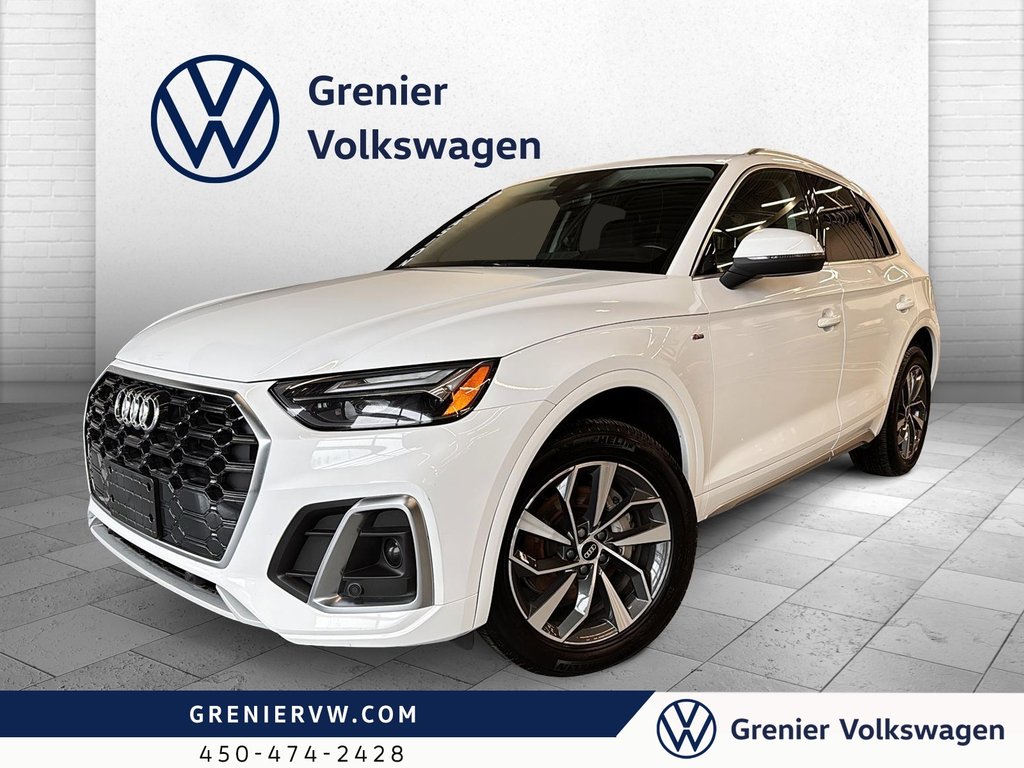 2021 Audi Q5 Progressiv, S-Line, Cuir, Toit, Carplay in Terrebonne, Quebec - 2 - w1024h768px