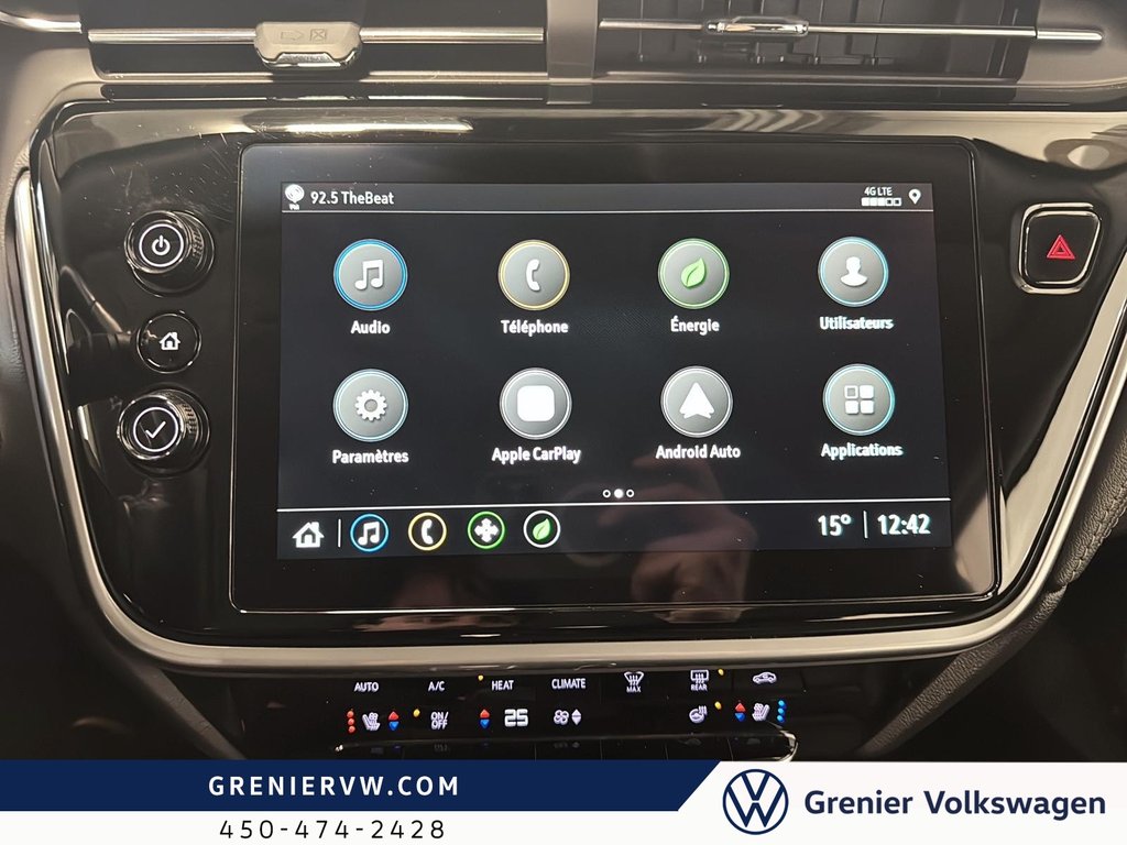 Chevrolet BOLT LT, True North, Cuir, Carplay, Autonomie 407km 2023 à Terrebonne, Québec - 15 - w1024h768px