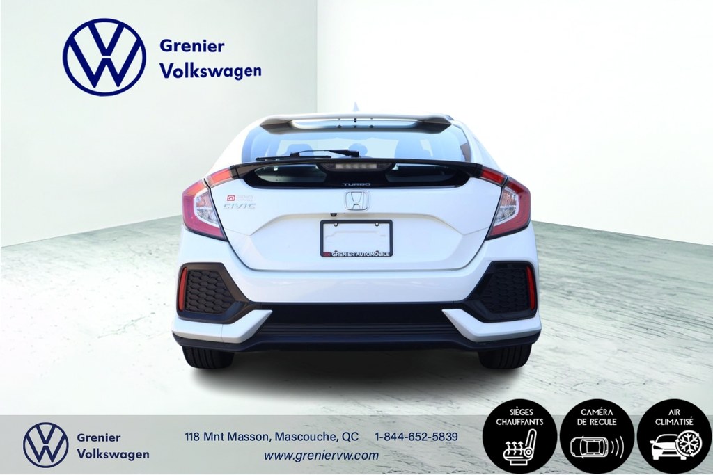 Honda Civic Hatchback LX, Caméra, Bluetooth, Jamais accidenté 2018 à Mascouche, Québec - 6 - w1024h768px
