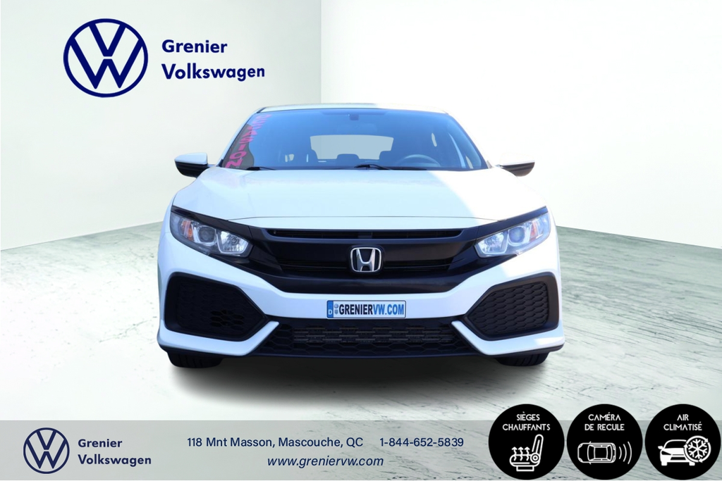 Honda Civic Hatchback LX, Caméra, Bluetooth, Jamais accidenté 2018 à Mascouche, Québec - 2 - w1024h768px
