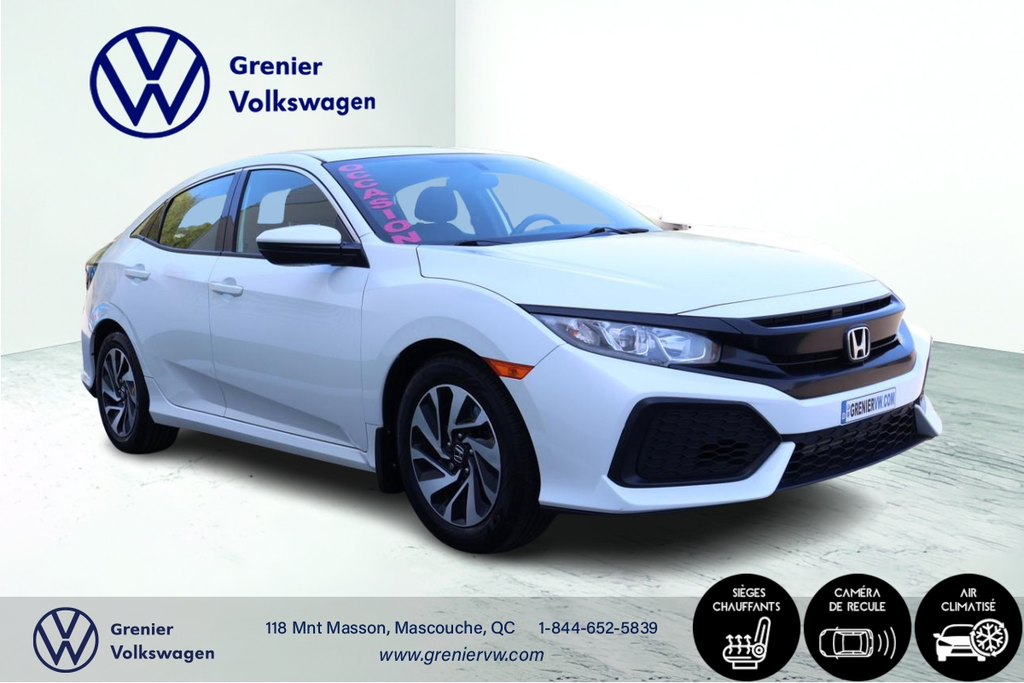 Honda Civic Hatchback LX, Caméra, Bluetooth, Jamais accidenté 2018 à Mascouche, Québec - 3 - w1024h768px