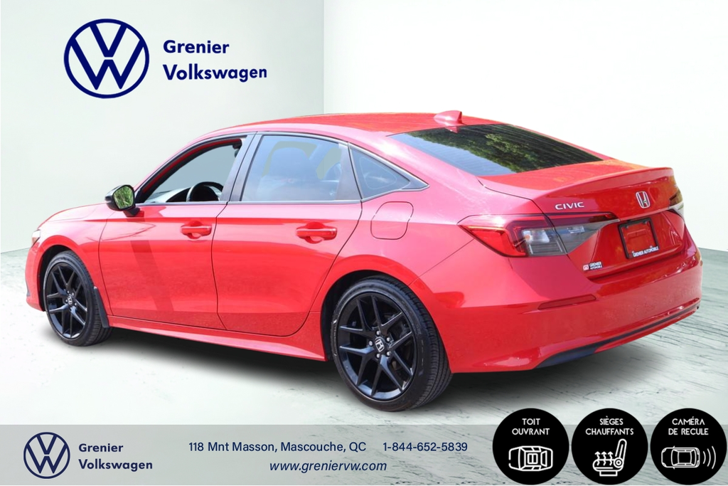 Honda Civic Sedan Sport, Jamais Accidenté, Toit, Clim. 2-zone 2022 à Mascouche, Québec - 5 - w1024h768px