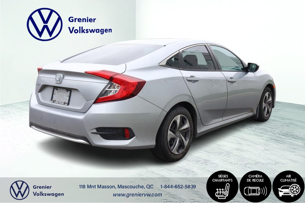 Honda Civic LX, Caméra, Bluetooth, Banc chauffants 2021 à Terrebonne, Québec - 7 - w1024h768px