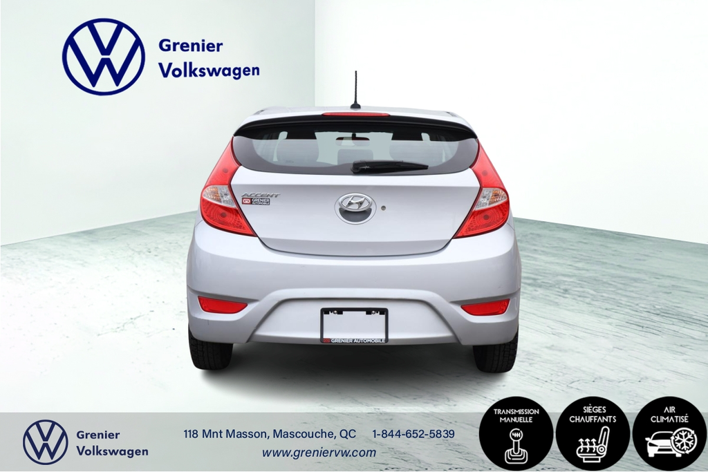 2016 Hyundai Accent GL, Bas kilo, 1 Proprio, Jamais accidenté in Terrebonne, Quebec - 6 - w1024h768px