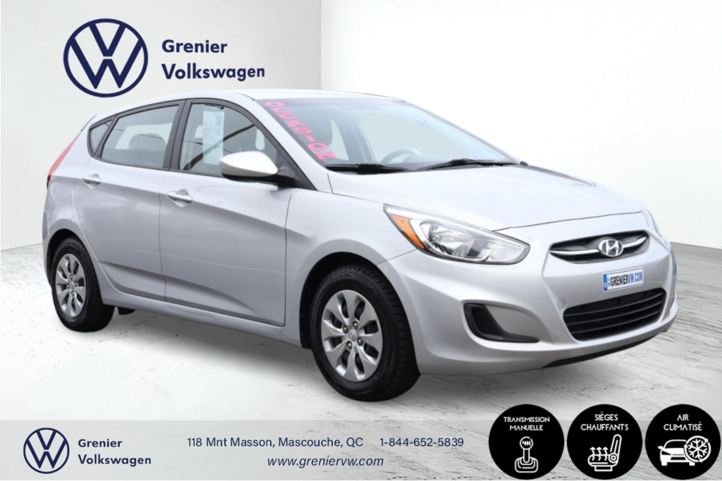 2016 Hyundai Accent GL, Bas kilo, 1 Proprio, Jamais accidenté in Terrebonne, Quebec - 3 - w1024h768px
