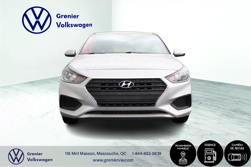 Hyundai Accent Essential, 1 Proprio, Jamais accidenté, Bas kilo 2019 à Mascouche, Québec - 2 - w1024h768px