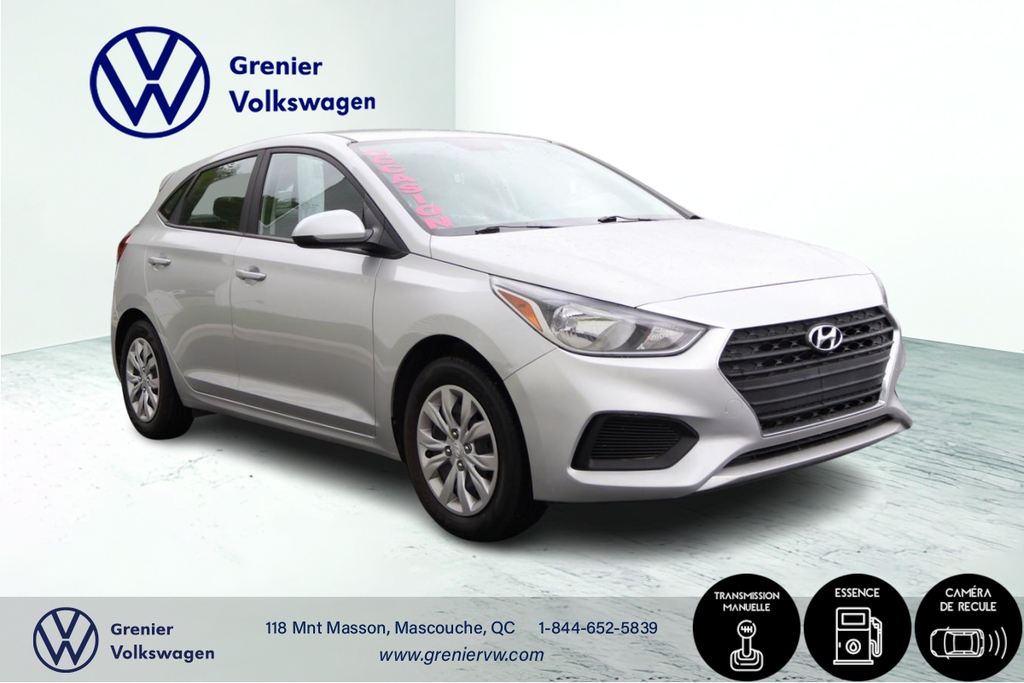 Hyundai Accent Essential, 1 Proprio, Jamais accidenté, Bas kilo 2019 à Mascouche, Québec - 3 - w1024h768px