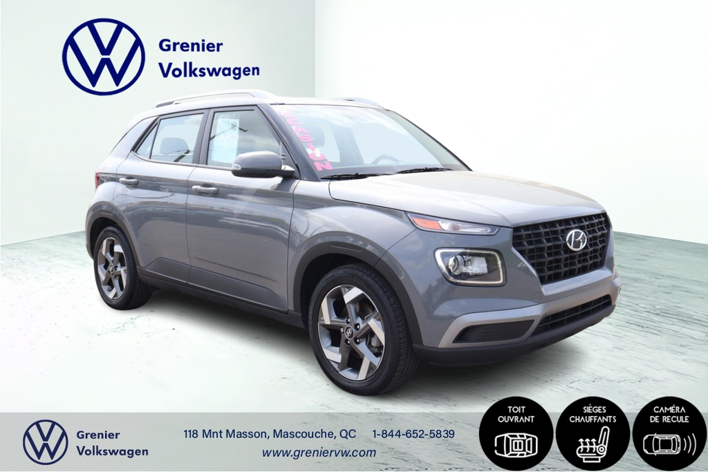 Hyundai Venue Preferred,Toit ouvrant,Volant et sieges chauffants 2022 à Mascouche, Québec - 3 - w1024h768px