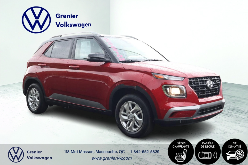 Hyundai Venue Preferred, Bas kilo, Caméra, Carplay, Démarreur 2022 à Mascouche, Québec - 3 - w1024h768px