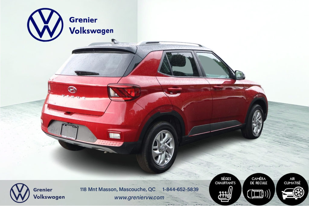 Hyundai Venue Preferred, Bas kilo, Caméra, Carplay, Démarreur 2022 à Mascouche, Québec - 7 - w1024h768px