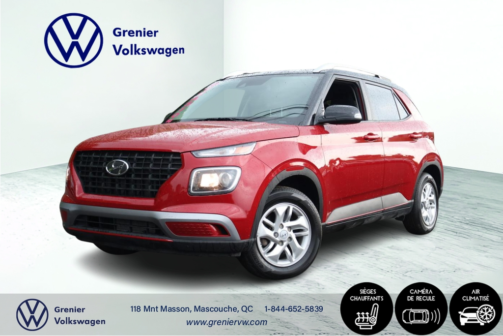 Hyundai Venue Preferred, Bas kilo, Caméra, Carplay, Démarreur 2022 à Mascouche, Québec - 1 - w1024h768px