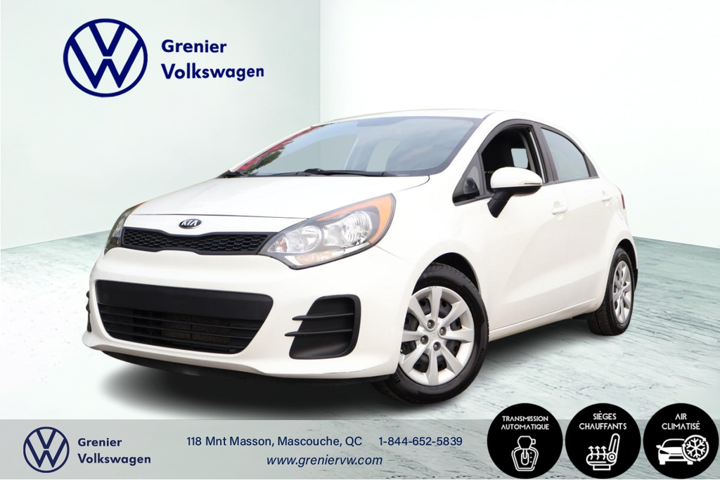 Kia Rio LX, Bluetooth, Banc chauffants, Air climatisé 2017 à Mascouche, Québec - 1 - w1024h768px