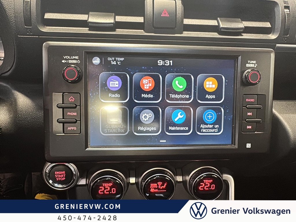 Subaru BRZ Premium, Carplay, Caméra, 228hp 2023 à Terrebonne, Québec - 9 - w1024h768px