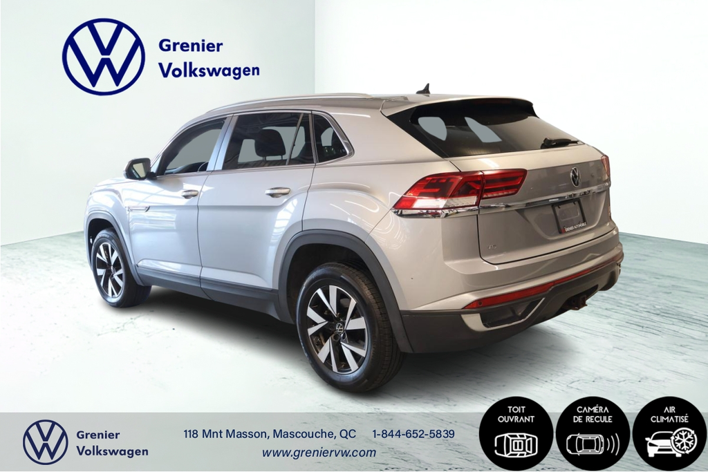 2020 Volkswagen Atlas Cross Sport Comfortline, Cuir, Toit, V6, Carplay in Mascouche, Quebec - 5 - w1024h768px