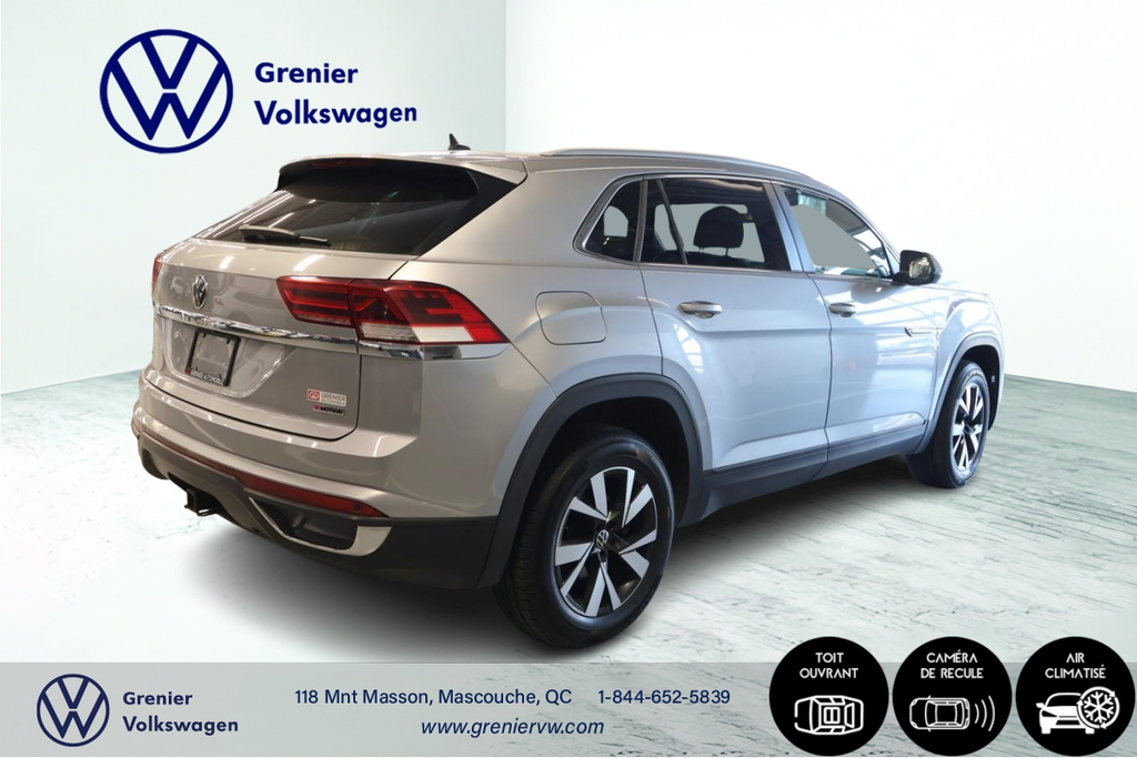 2020 Volkswagen Atlas Cross Sport Comfortline, Cuir, Toit, V6, Carplay in Mascouche, Quebec - 7 - w1024h768px