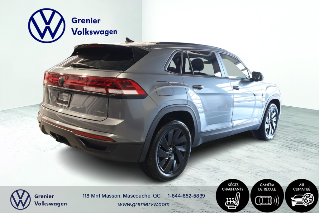 Volkswagen Atlas Cross Sport Comfortline, Carplay, Cuir, Jantes noir 2024 à Mascouche, Québec - 7 - w1024h768px