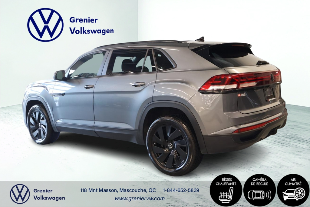 Volkswagen Atlas Cross Sport Comfortline, Carplay, Cuir, Jantes noir 2024 à Mascouche, Québec - 5 - w1024h768px