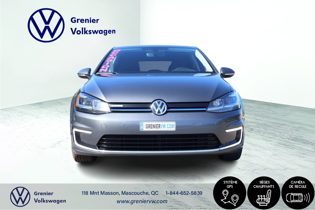 Volkswagen E-GOLF CONFORTLINE Comfortline, Cuir, Carplay, Banc chauffants 2017 à Mascouche, Québec - 2 - w1024h768px