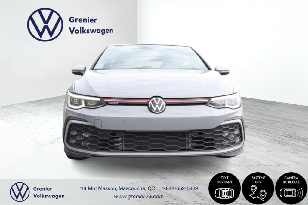 2024 Volkswagen Golf GTI Performance, Cuir, Toit, DSG, 241Hp in Terrebonne, Quebec - 2 - w1024h768px