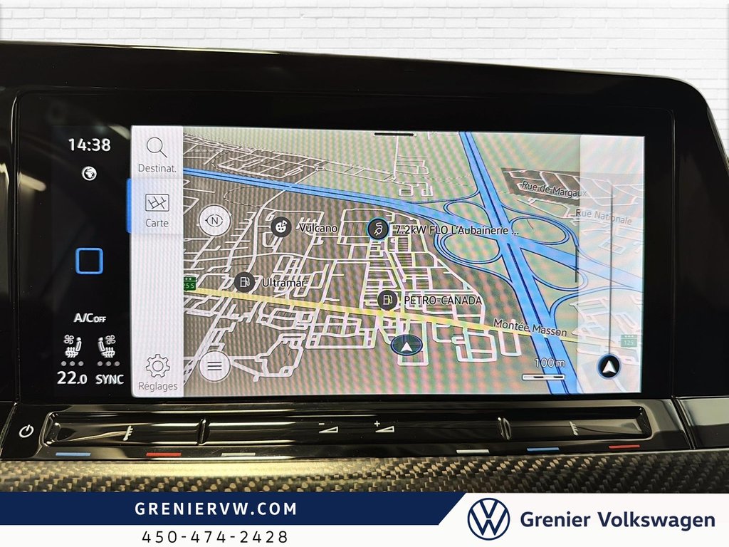 Volkswagen Golf R DSG, Cuir, Toit, Siege+Volant Sport et Chauffant 2023 à Mascouche, Québec - 17 - w1024h768px