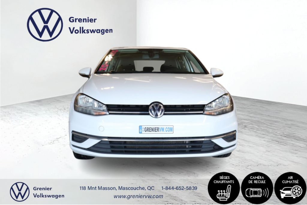 2021 Volkswagen Golf Comfortline, Carplay, Caméra, Banc chauffants in Mascouche, Quebec - 2 - w1024h768px