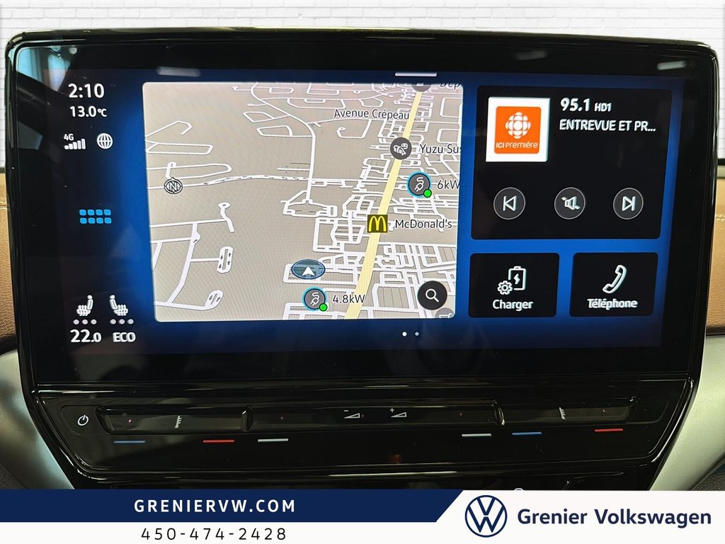Volkswagen ID.4 Pro, Statement, Cuir, 100% électrique 2021 à Terrebonne, Québec - 13 - w1024h768px
