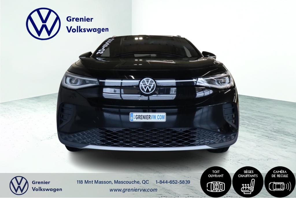 2021 Volkswagen ID4 Pro, AWD, Statement, Cuir, Toit en verre in Mascouche, Quebec - 2 - w1024h768px