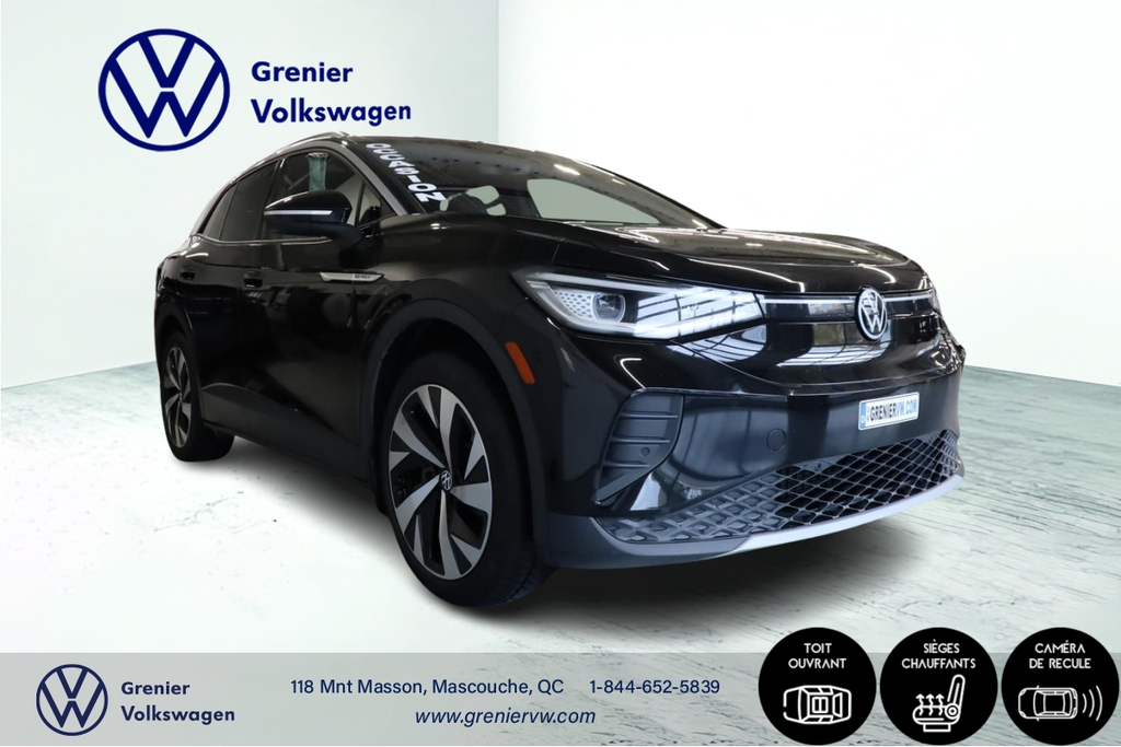 2021 Volkswagen ID4 Pro, AWD, Statement, Cuir, Toit en verre in Mascouche, Quebec - 3 - w1024h768px