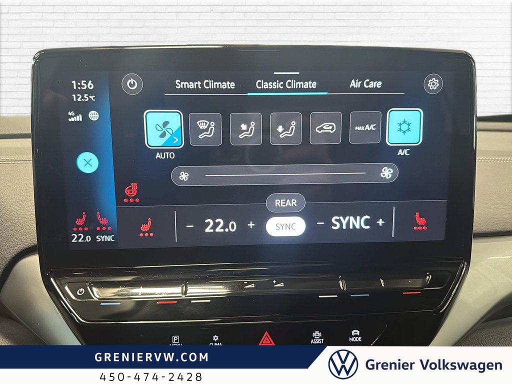 Volkswagen ID4 Pro S, AWD, Thermopompe, Cuir, Toit Pano, Carplay 2023 à Terrebonne, Québec - 16 - w1024h768px