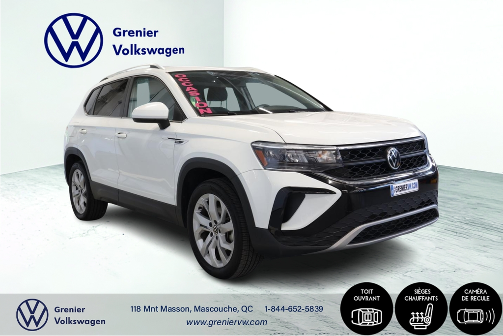 Volkswagen Taos 2022 Comfortline, Toit ouvrant, Sieges chauffants 2022 à Mascouche, Québec - 3 - w1024h768px