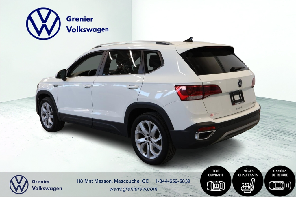 Volkswagen Taos 2022 Comfortline, Toit ouvrant, Sieges chauffants 2022 à Mascouche, Québec - 7 - w1024h768px