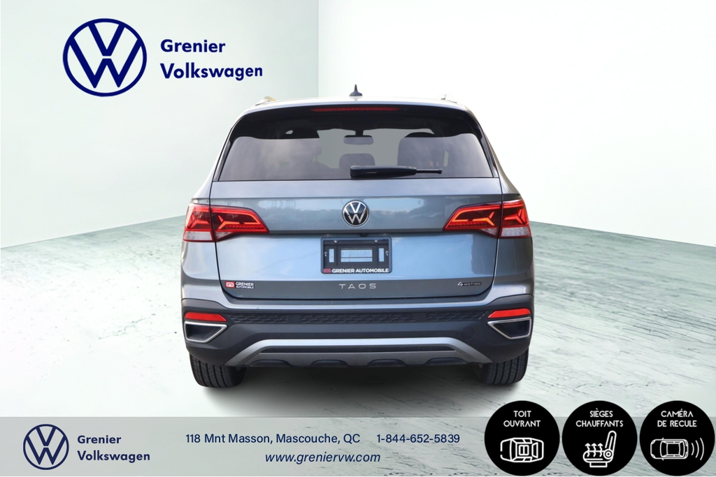 Volkswagen Taos Comfortline 4Motion,Jamais accidente 2022 à Mascouche, Québec - 6 - w1024h768px
