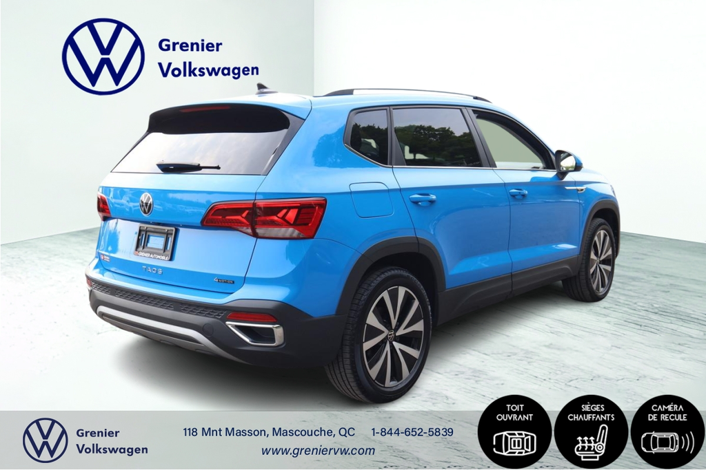 2023 Volkswagen Taos Comfortline, Carplay, Toit ouvrant, 4Motion in Mascouche, Quebec - 7 - w1024h768px