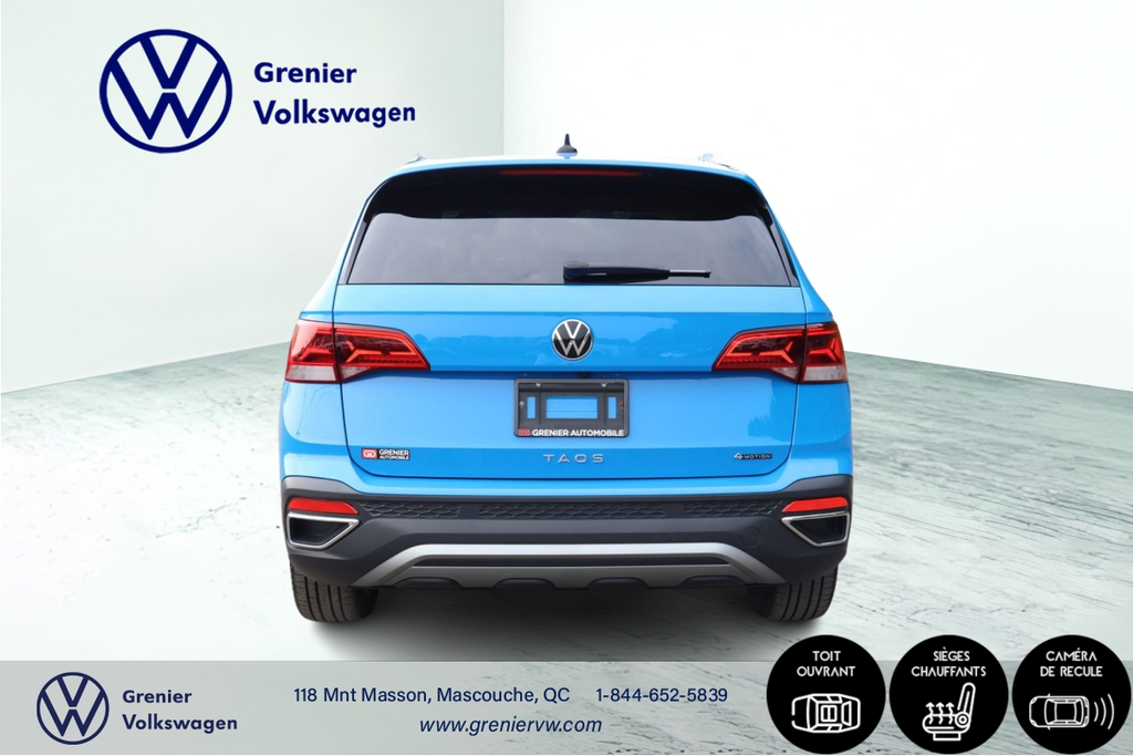 2023 Volkswagen Taos Comfortline, Carplay, Toit ouvrant, 4Motion in Mascouche, Quebec - 6 - w1024h768px