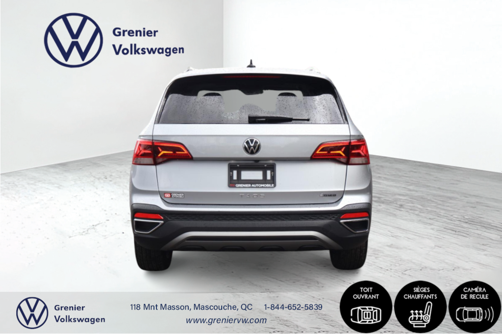 Volkswagen Taos Comfortline, Toit, Carplay, 4Motion 2023 à Mascouche, Québec - 6 - w1024h768px