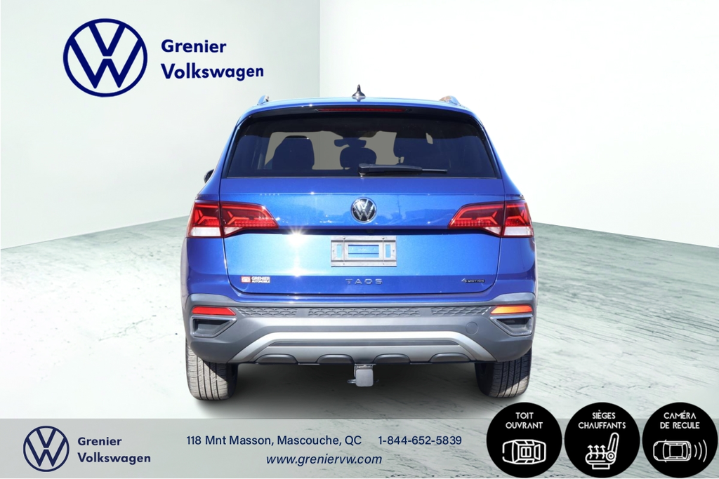 2024 Volkswagen TAOS Comfortline, 4Motion, Carplay, Toit ouvrant in Mascouche, Quebec - 6 - w1024h768px
