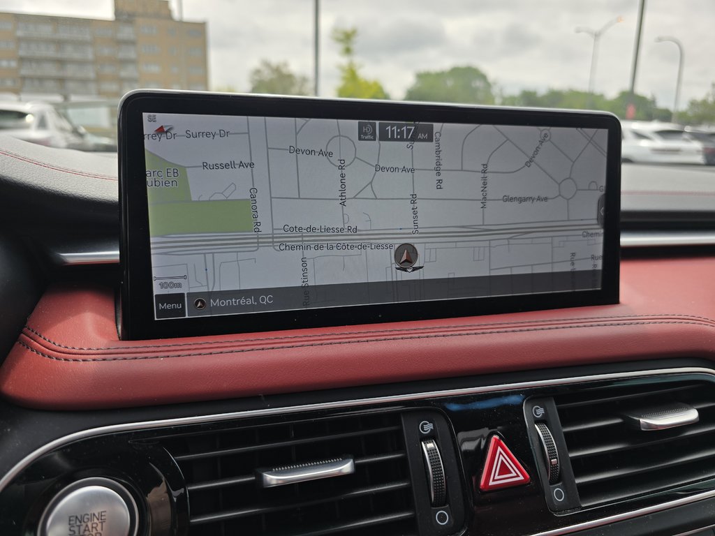 2022 GENESIS G70 3.3T SPORT 365 HP HEAD UP DISP CAM360 CUIR NAPPA in Montréal, Quebec - 13 - w1024h768px