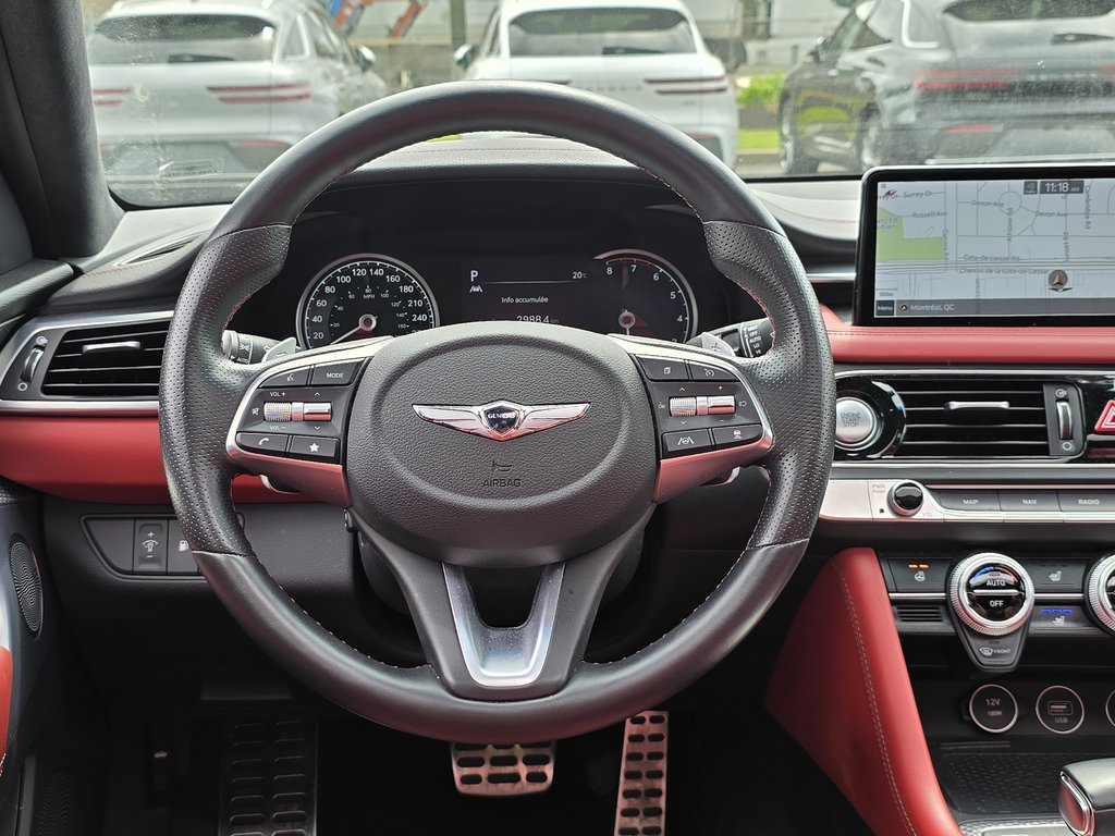 2022 GENESIS G70 3.3T SPORT 365 HP HEAD UP DISP CAM360 CUIR NAPPA in Montréal, Quebec - 20 - w1024h768px