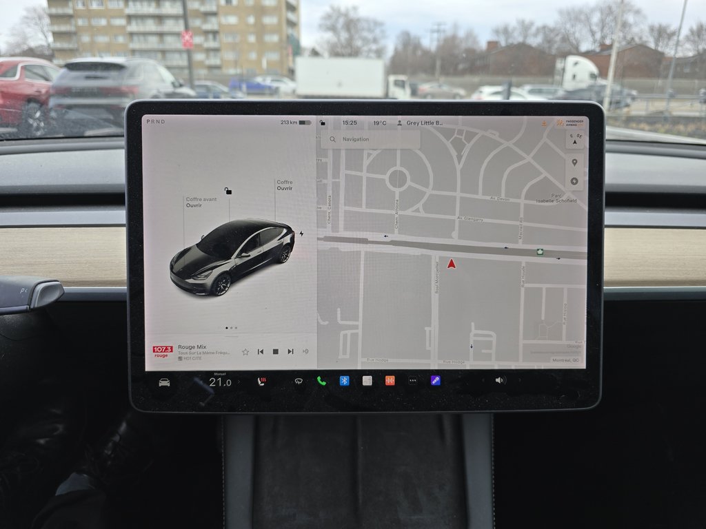 2021 Tesla MODEL 3 STANDARD RANG PLUS RWD CUIR TOIT PANO CAMERA in Montréal, Quebec - 16 - w1024h768px