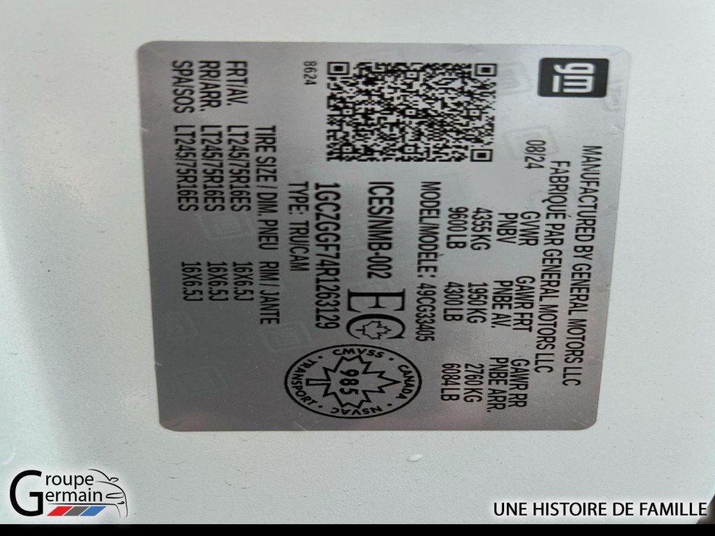 2024 Chevrolet Express Cargo 3500 à St-Raymond, Québec - 18 - w1024h768px