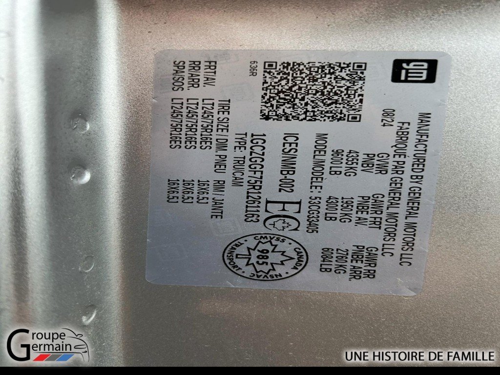 2024 Chevrolet Express Cargo 3500 à St-Raymond, Québec - 17 - w1024h768px