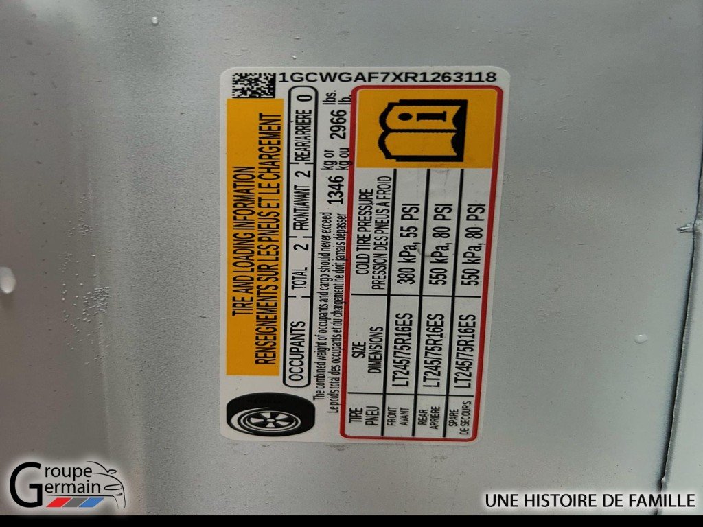 2024 Chevrolet Express Cargo 2500 à St-Raymond, Québec - 20 - w1024h768px