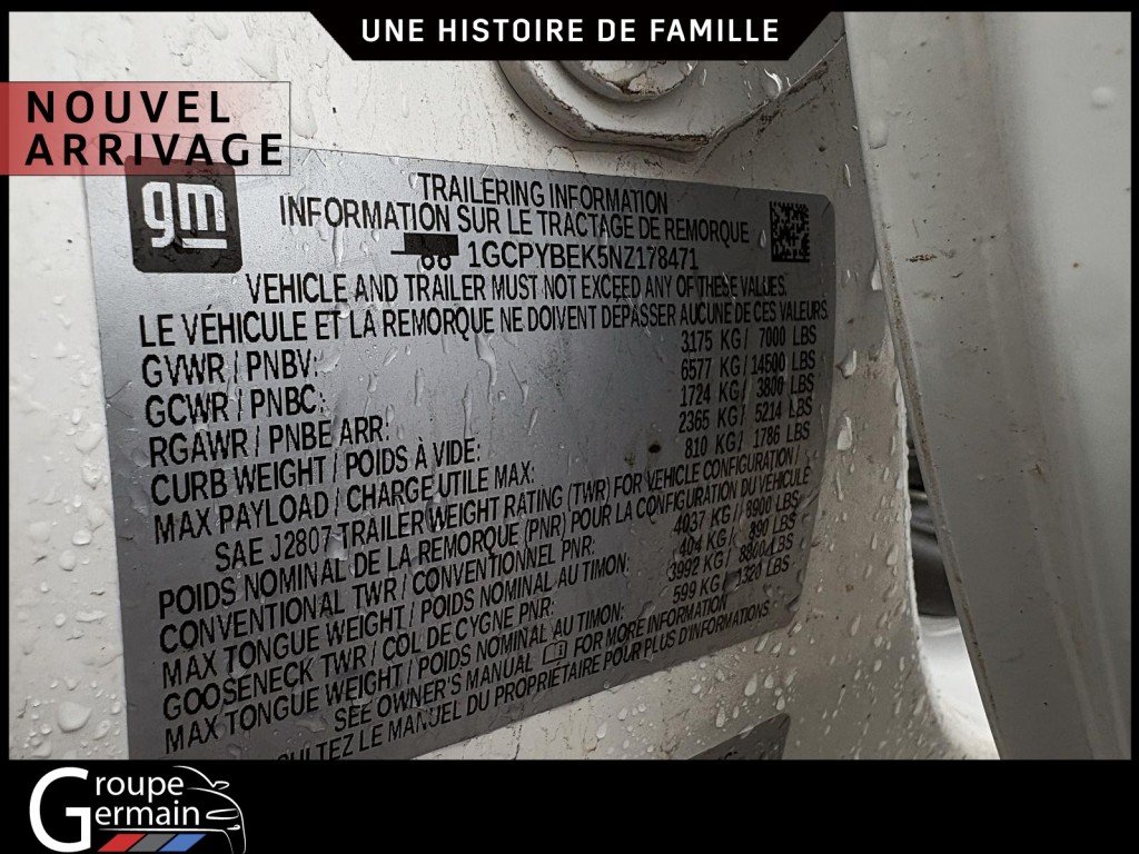 2022 Chevrolet Silverado 1500 à St-Raymond, Québec - 22 - w1024h768px