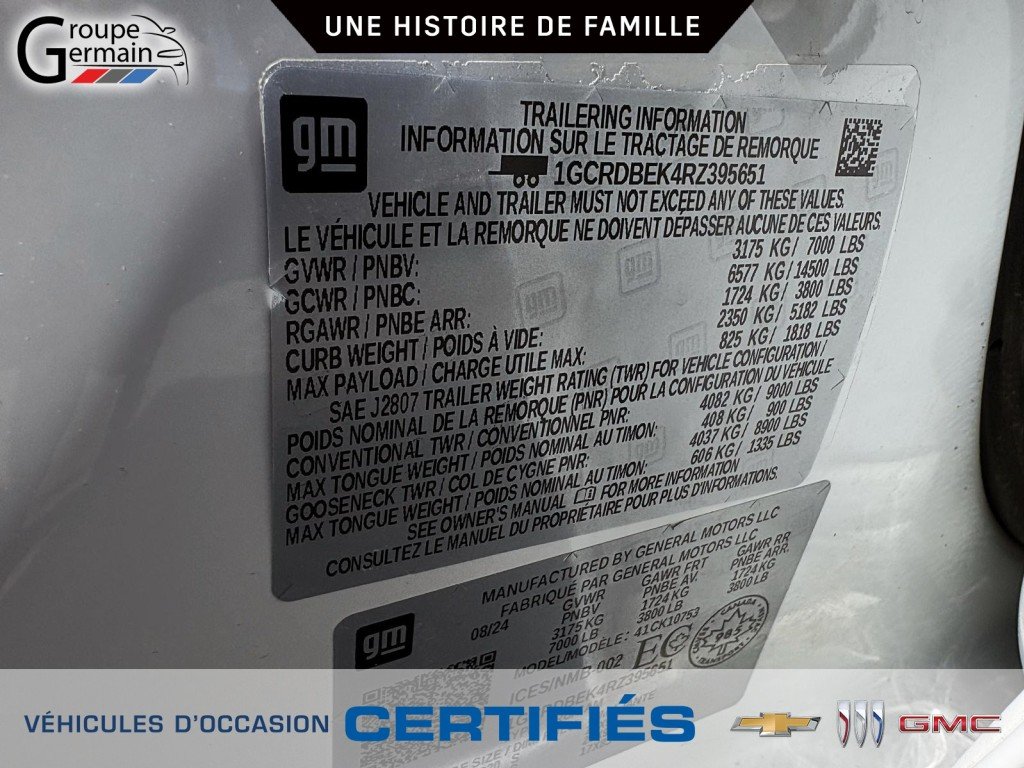 2024 Chevrolet Silverado 1500 à St-Raymond, Québec - 27 - w1024h768px