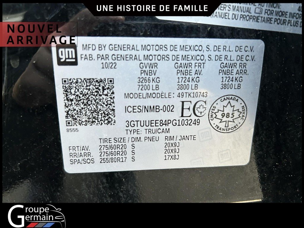 2023 GMC Sierra 1500 à St-Raymond, Québec - 23 - w1024h768px